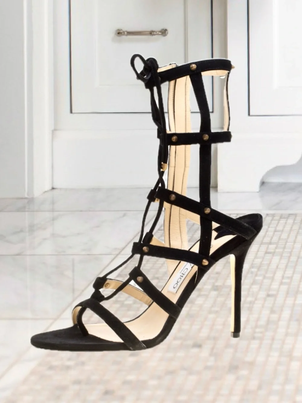 AUTHENTIC JIMMY CHOO GLADIATOR HEELS